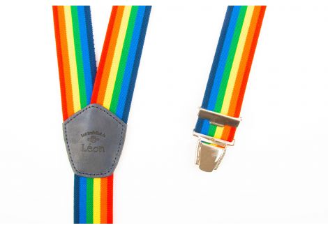 Rainbow Wide Suspenders