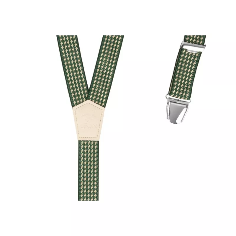 Men Slim Braces Green Picpoul
