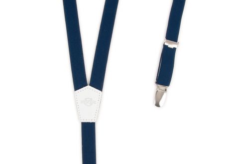 Suspenders extra slim - Navy blue PortoFino