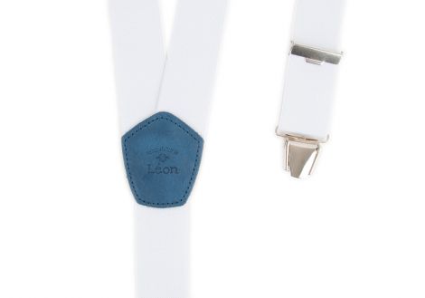 Large Suspenders - White Fringant