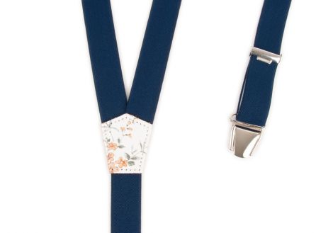 Suspenders for teenager and small size Navy blue