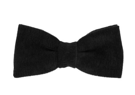 Black bow tie in Corduroy