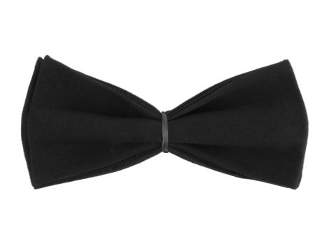 Black bow tie with Black heart