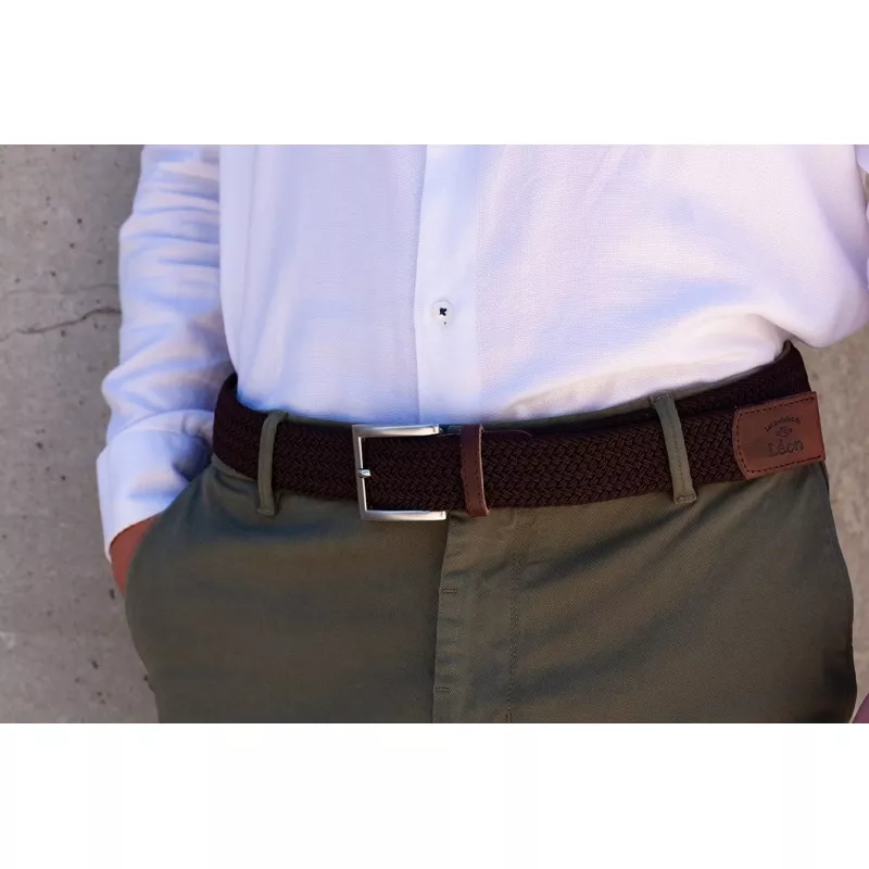 Braided belt Brown