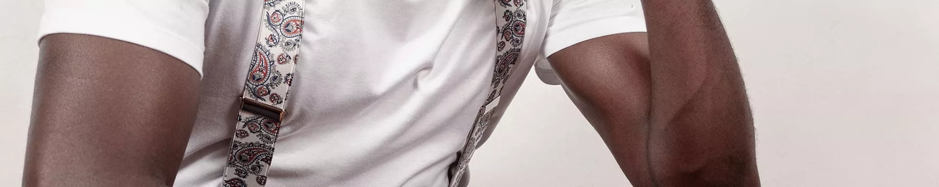 Wide fancy Braces Made in France