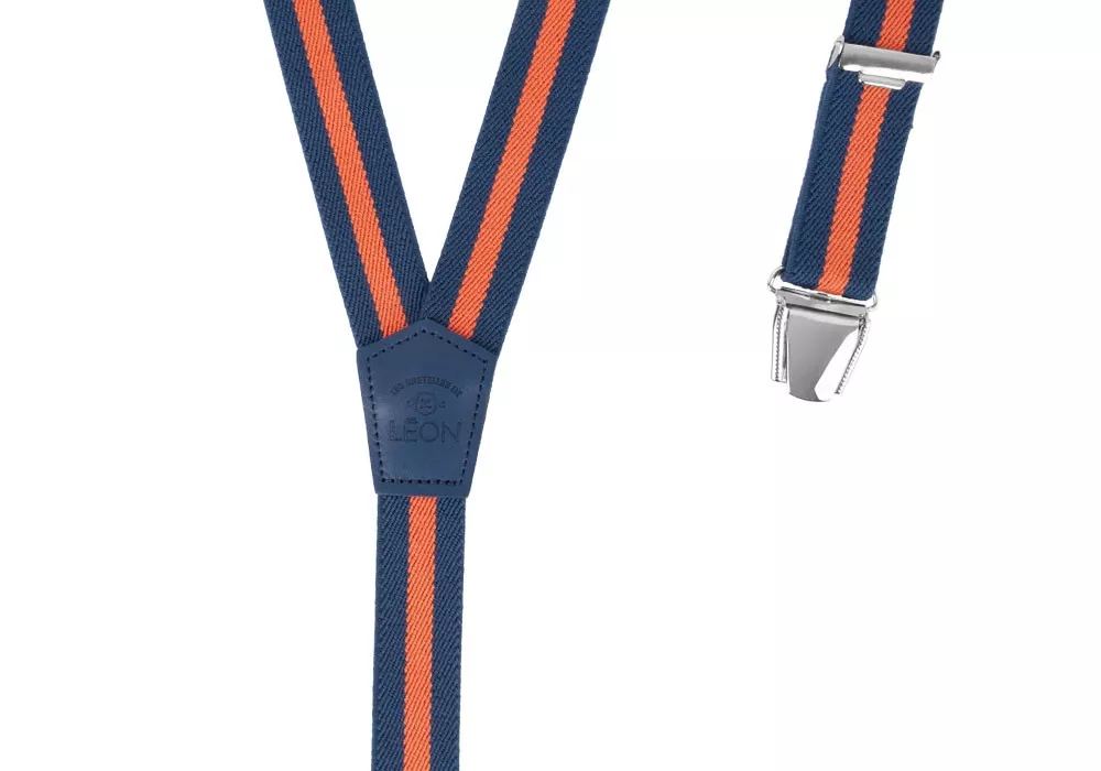 Men Slim Braces Blueberry...