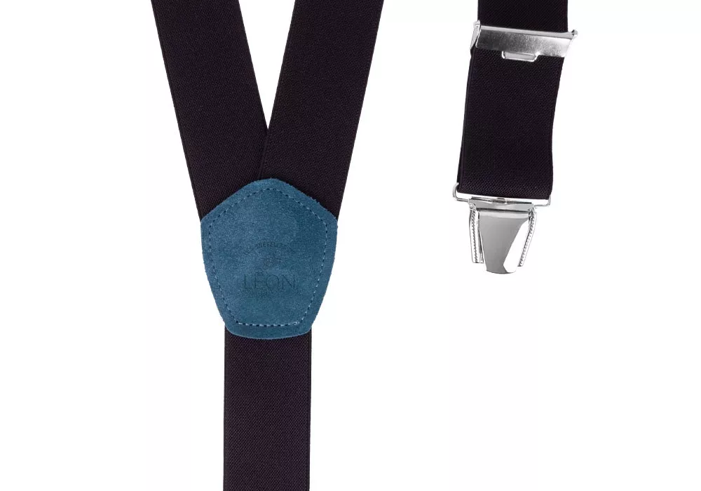 Men Wide Braces Black Sweet...