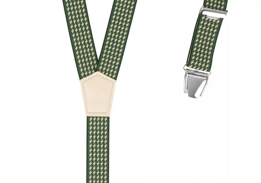 Men Slim Braces Green Picpoul