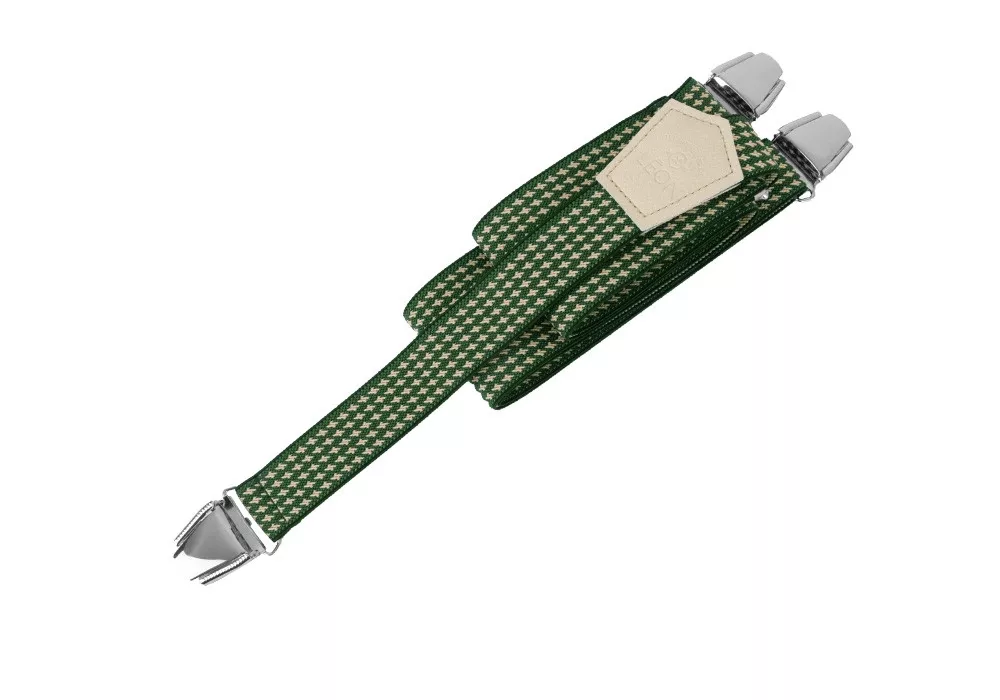 Men Slim Braces Green Picpoul