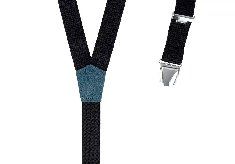 Men Slim Braces Black Sweet...