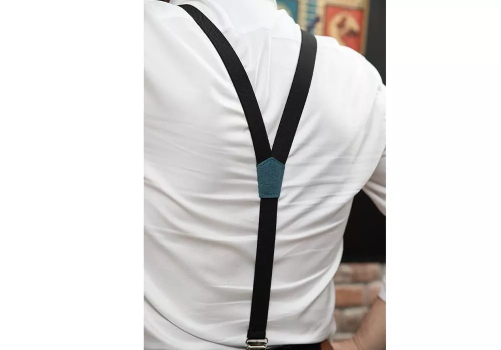 Men Slim Braces Black Sweet...