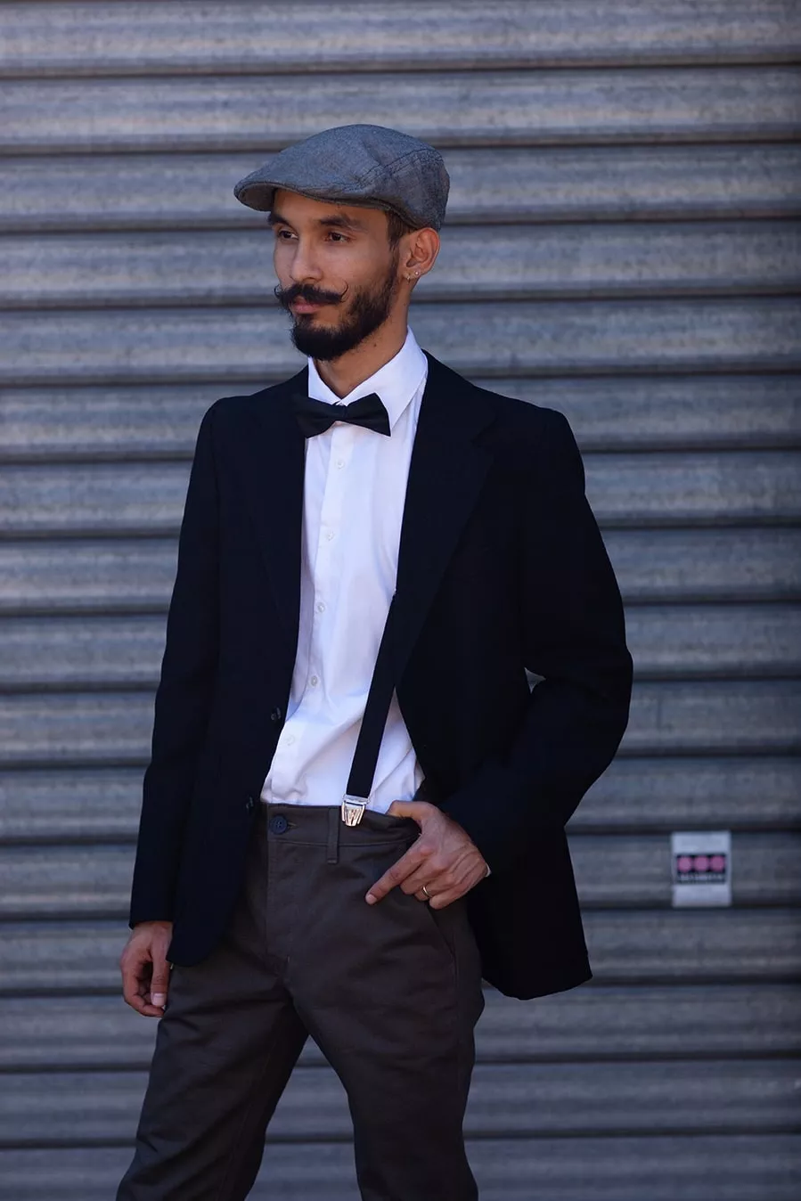 Slim Braces Black Montmartre