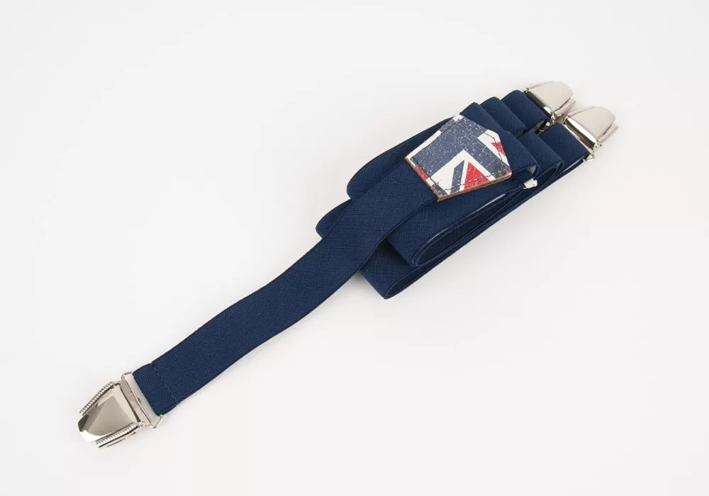 Slim Braces Bl'Union jack