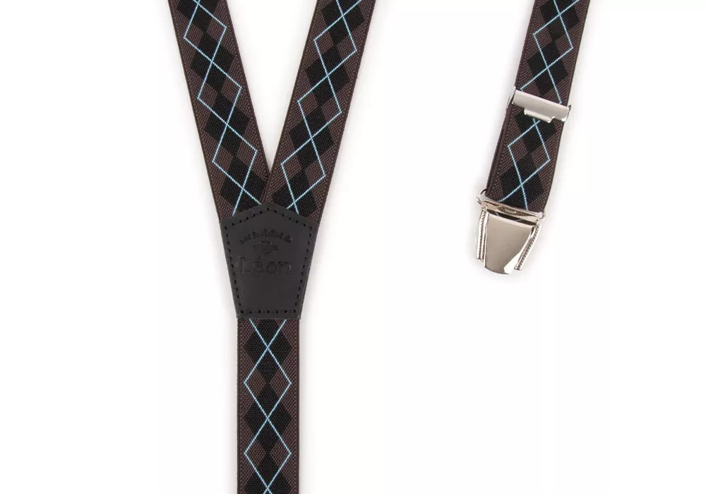 Men slim Braces Losange Trocadero