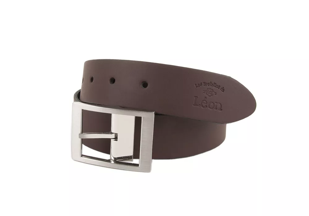 Belt leather mat I love Chocolate