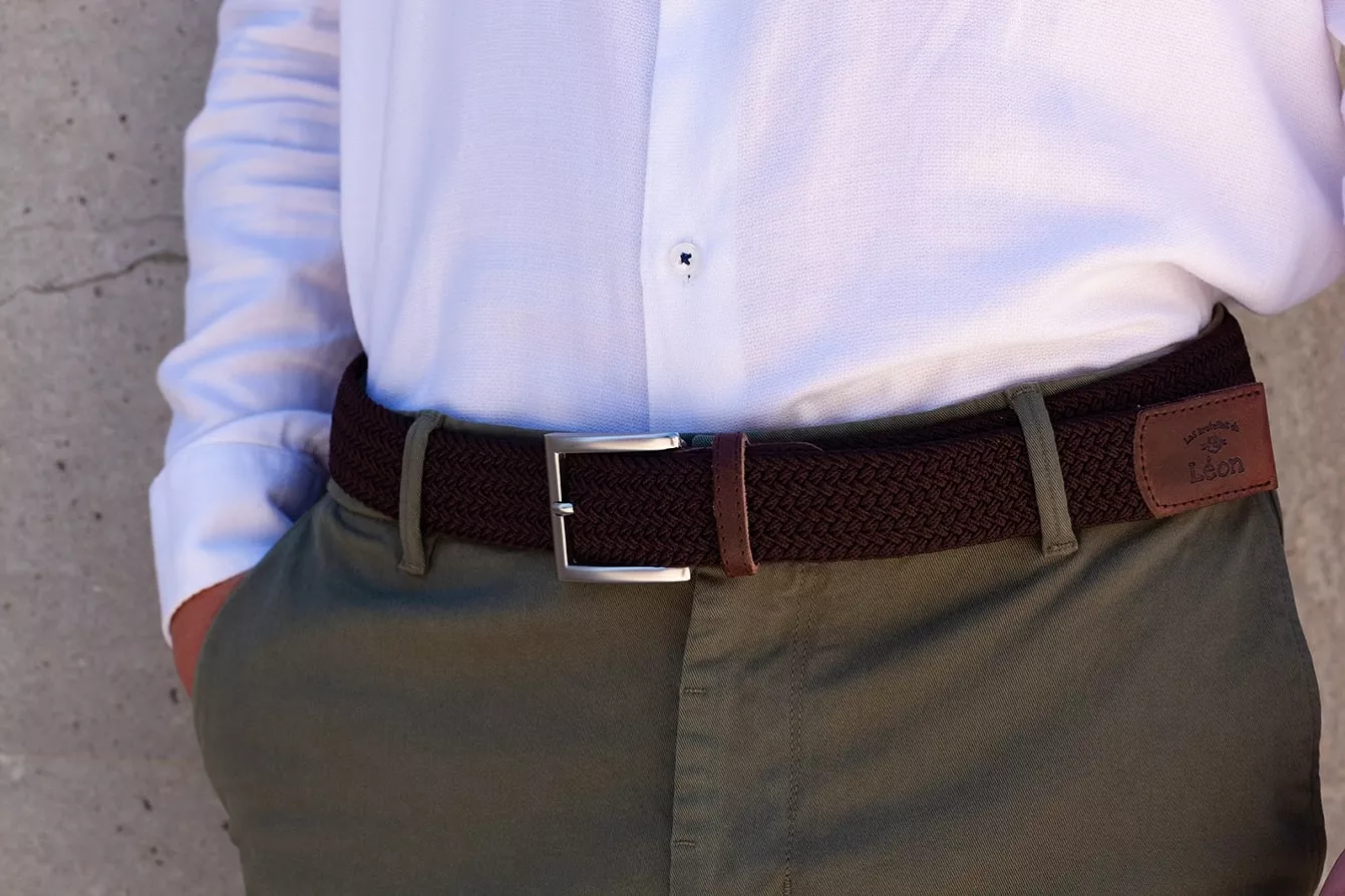 Braided belt Brown