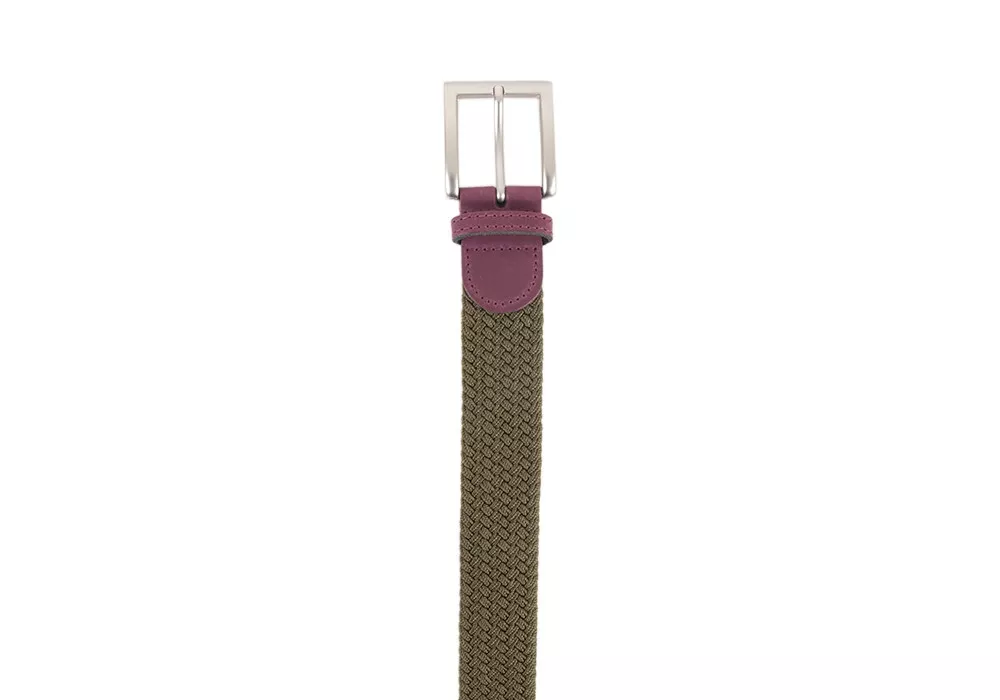 Braided belt green Khaki