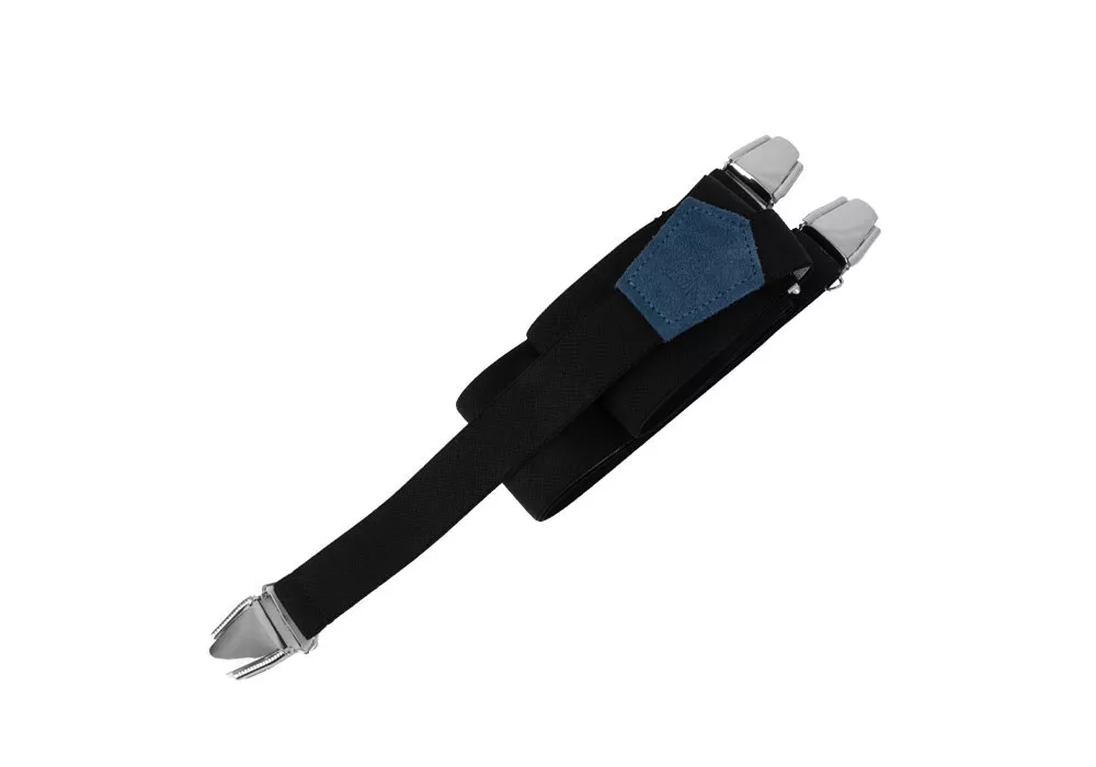 Men Slim Braces Black Sweet Storm